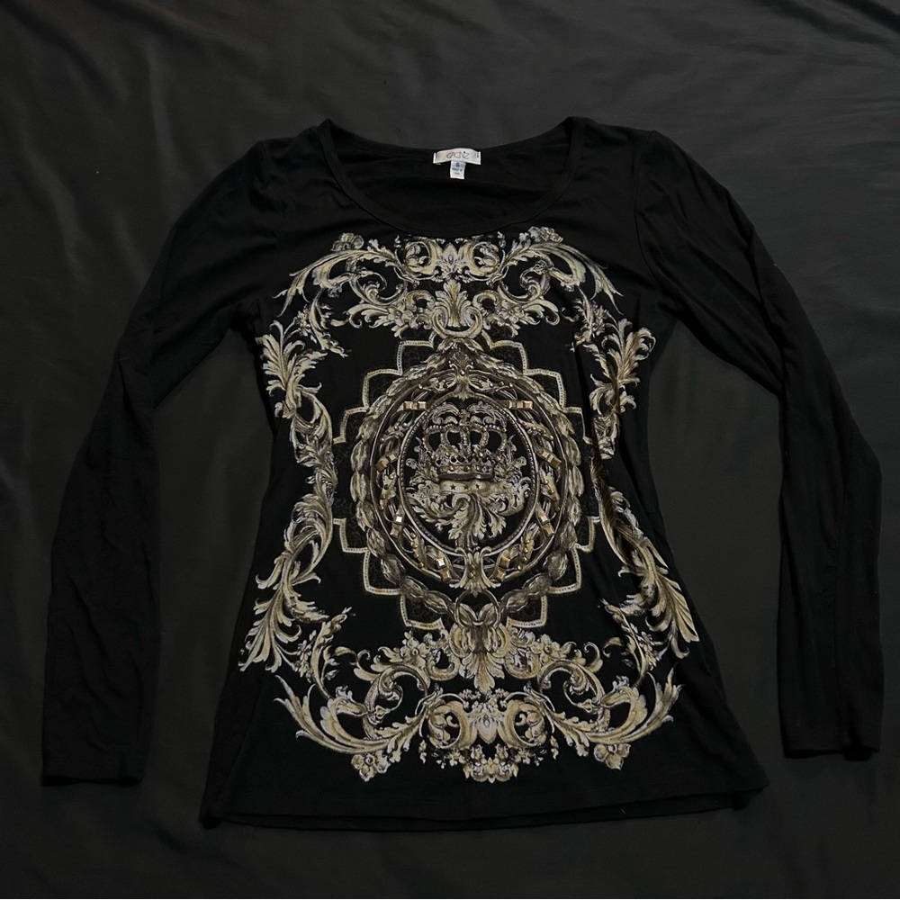 Cache Classic Black Blouse